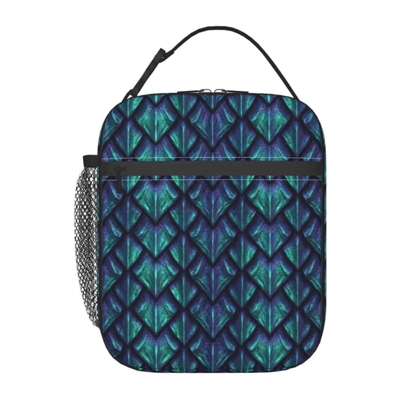 Magical Dragon Scales Lunch Bag For Men Women Adults Insulated Lunch Box,Leakproof Cooler Food Lunch Containers Reusable Lunch Tote Bags Cute LunchBox For Work, Travel, Outdoor