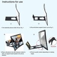 thumbnail image 5 of Rogo 3D Phone Screen Enlarger, Curved Screen Magnifier for Cell Phone, Hd Screen Amplifier for Movies, Gaming, Folding Screen Magnifier Compatible with iPhone, Samsung and More Smart Phones, 5 of 8