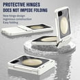 thumbnail image 2 of Allytechgroup for Samsung Galaxy Z Flip 5 Case with Screen Protector, Shockproof Solid Color Hinge Protection Bumper Rugged Case Cover for Women Men, White, 2 of 7