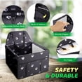 thumbnail image 4 of GENORTH Asientos de coche para perros pequeños y medianos, asiento de coche plegable mejorado para cachorros/mascotas con estructura de PVC, 4 of 5