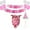 Pink, variant on 1 Set Pet Scarf Set Eye-Catching Breathable Tear Resistant Birthday Party Cat Dog Bandana Supplies Pet Accessories