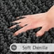 thumbnail image 2 of Alfombra de baño Yimobra Soft Shaggy Chenille, 80 x 50 cm, color gris oscuro, 2 of 8