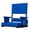 Blue, variant on SPECSTAR Height Adjustable High Back Stadium Seat with Back Support and Cushion, Portable Bleacher Chair with Cup Holder and Shoulder Strap, Blue