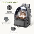 thumbnail image 4 of Mochila para gatos Cawypety, transpirable y transparente, 5 kg, 4 of 8