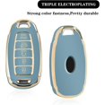 thumbnail image 3 of Key Fob Cover Compatible with Hyundai Palisade Elantra Keychain Case Holder Protector,Blue, 3 of 6