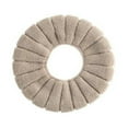 thumbnail image 2 of Thicker Soft Bathroom Warm Toilet Seat Cover Pad, Thicker Stretchable Washable Fits All Oval Toilet Seats, Khaki, 2 of 8
