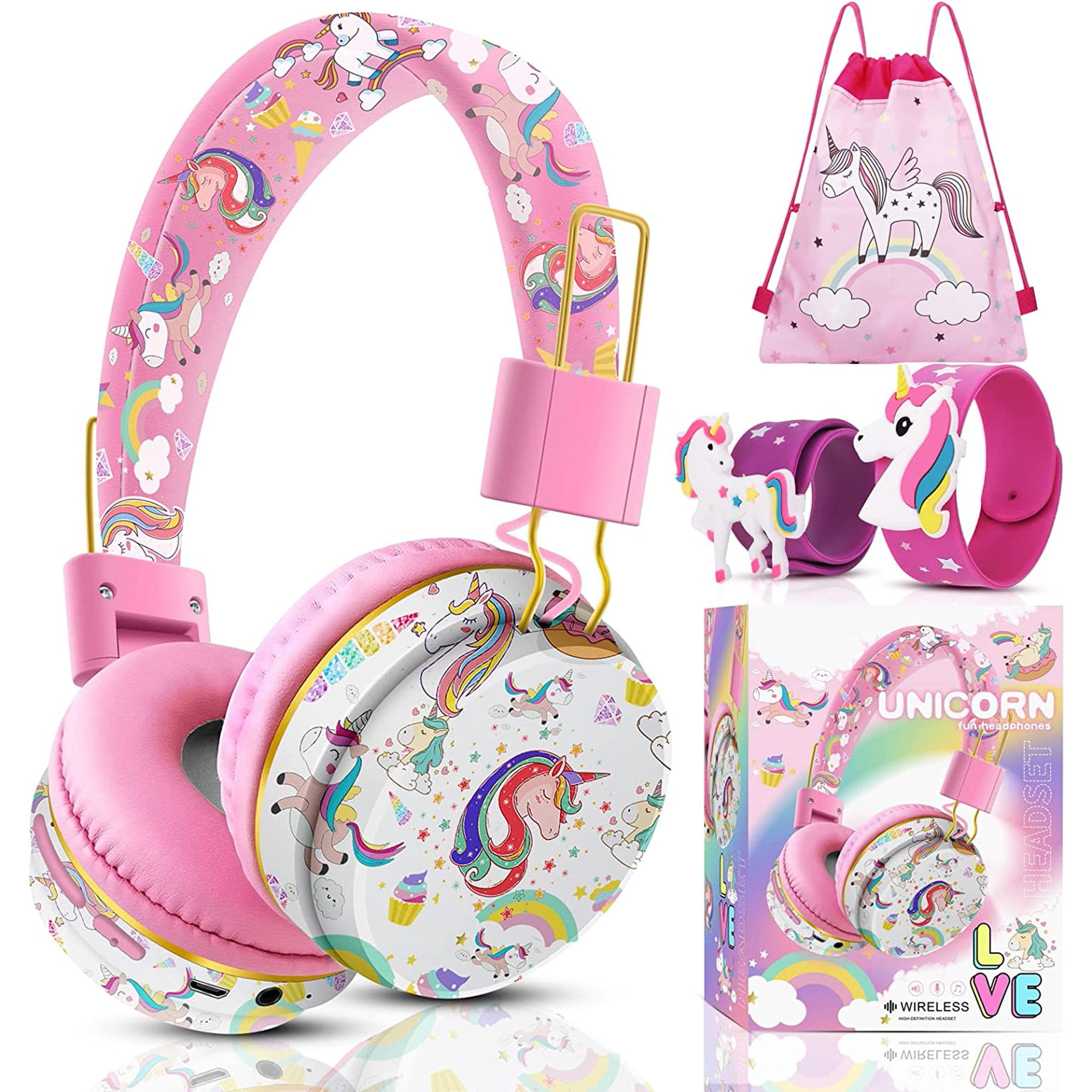 Girl Headphones Walmart TCJJ Unicorn Headphones For Girls Kids For