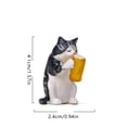 thumbnail image 3 of Corbata cálida para atar uno mismo, gato borracho, tigre, adorno, 3 of 4