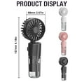 thumbnail image 3 of Portable Hand Fan With Mist Spray Handheld Fan With Transparent Tank Water Replenisher Foldable Fan Portable Hand Standing Up Quiet Lightweight For Travel, 3 of 9