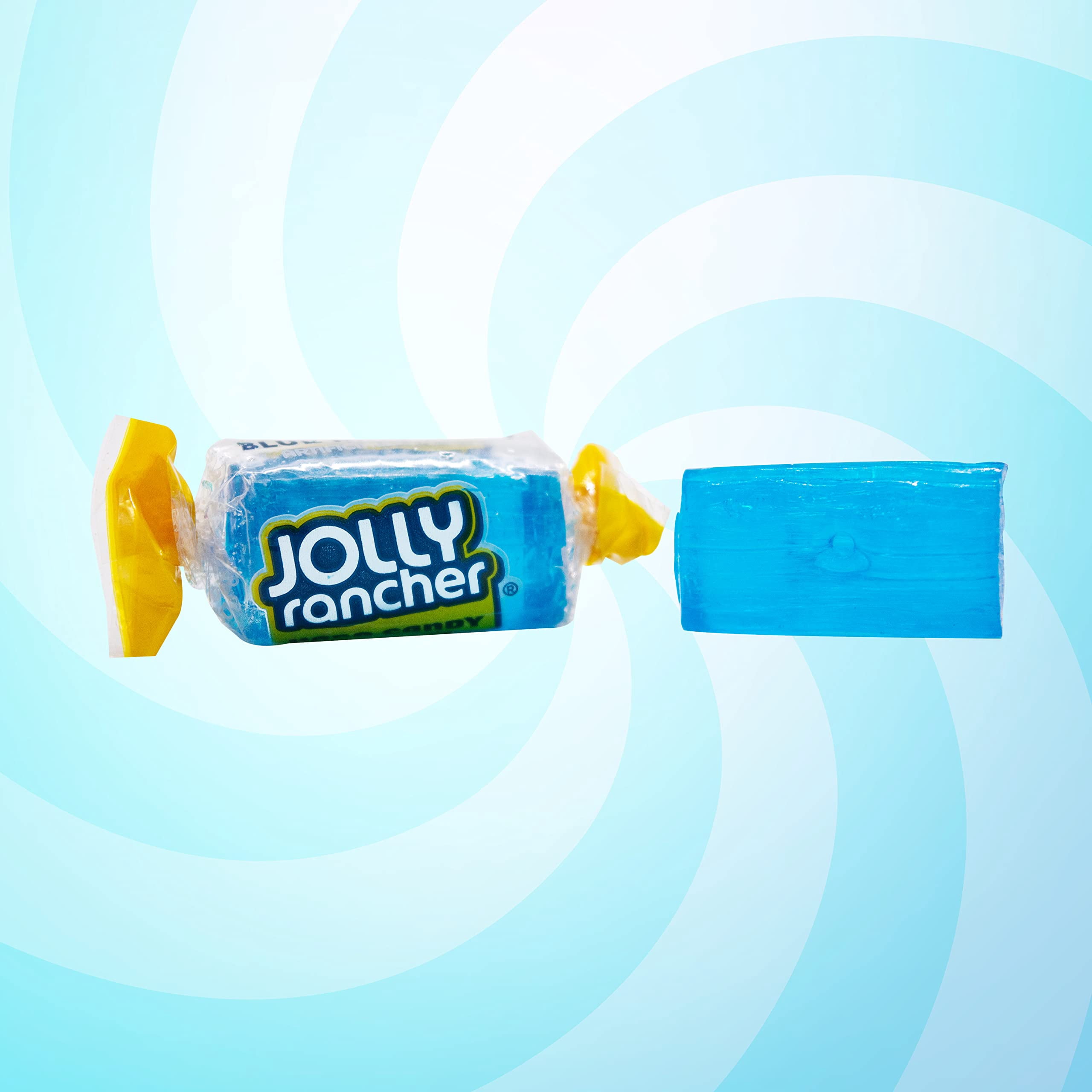 Jolly Rancher Blue Raspberry Hard Candy, Individually Wrapped, Bulk Candy Bag - 2 Pounds (32 oz)