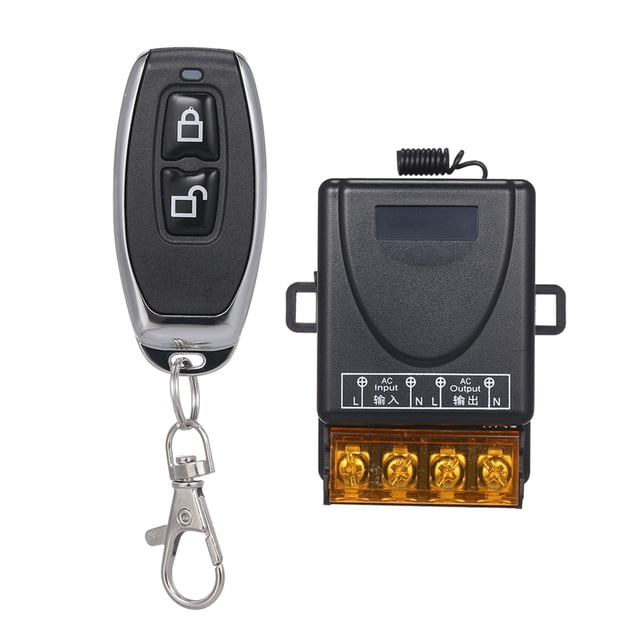 Riwcyla Smart Home 433Mhz AC85, 1CH Wireless Remote Switch Relay Universal Remote Control Switch Module and 1PCS RF Remote Controls 1527