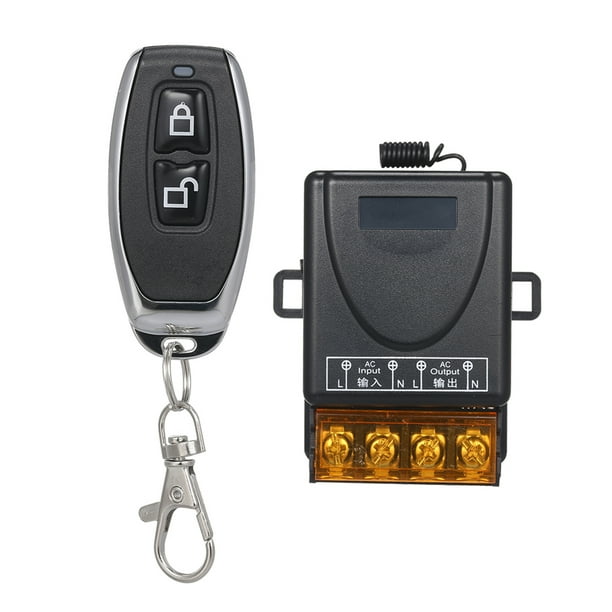 Interruptor remoto,Control de Motor de Interruptor de Control Remoto Inalámbrico de Un Solo Canal Ac85-220V Tomshoo Con 1 mando a distancia de 433Mhz