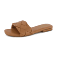 thumbnail image 3 of Cushionaire Franca Woven Slide Sandals Women Dressy or Casual with Memory Foam | Comfortable Summer Shoes for Women | Lightweight Slip-On Flat Sandals | Wide Widths Available, 3 of 7