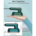 thumbnail image 2 of Handheld Mini Ironing Machine Can Rotate 180 Degrees Clothes Travel Iron, Quick Heating Small Portable Hot-press Clothes Iron (green - Eu), 2 of 5