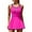 Pink, variant on Women Tennis Dress Zipper Workout Dresses Built-in Bra Athletic Skirts with Shorts and Pockets