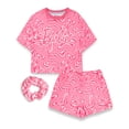 thumbnail image 1 of Barbie Girls Pink Short Sleeve Short Leg Pyjama Set, 1 of 6