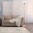 thumbnail image 4 of Elegant Designs 3 Light Floor Lamp with Scalloped Glass Shades, 4 of 8