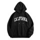 thumbnail image 2 of Sudadera con capucha Gibobby moda Estampado letras casual Mujer （Negro， S), 2 of 3
