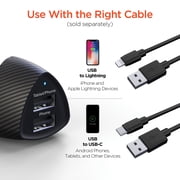 HyperGear 15621 SpeedBoost 17W Dual USB Car Charger Black