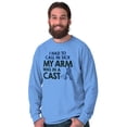 thumbnail image 5 of Funny Fishing Cast Pun Fisher Humor Men's Long Sleeve Tee T Shirt Brisco Brands X, 5 of 6