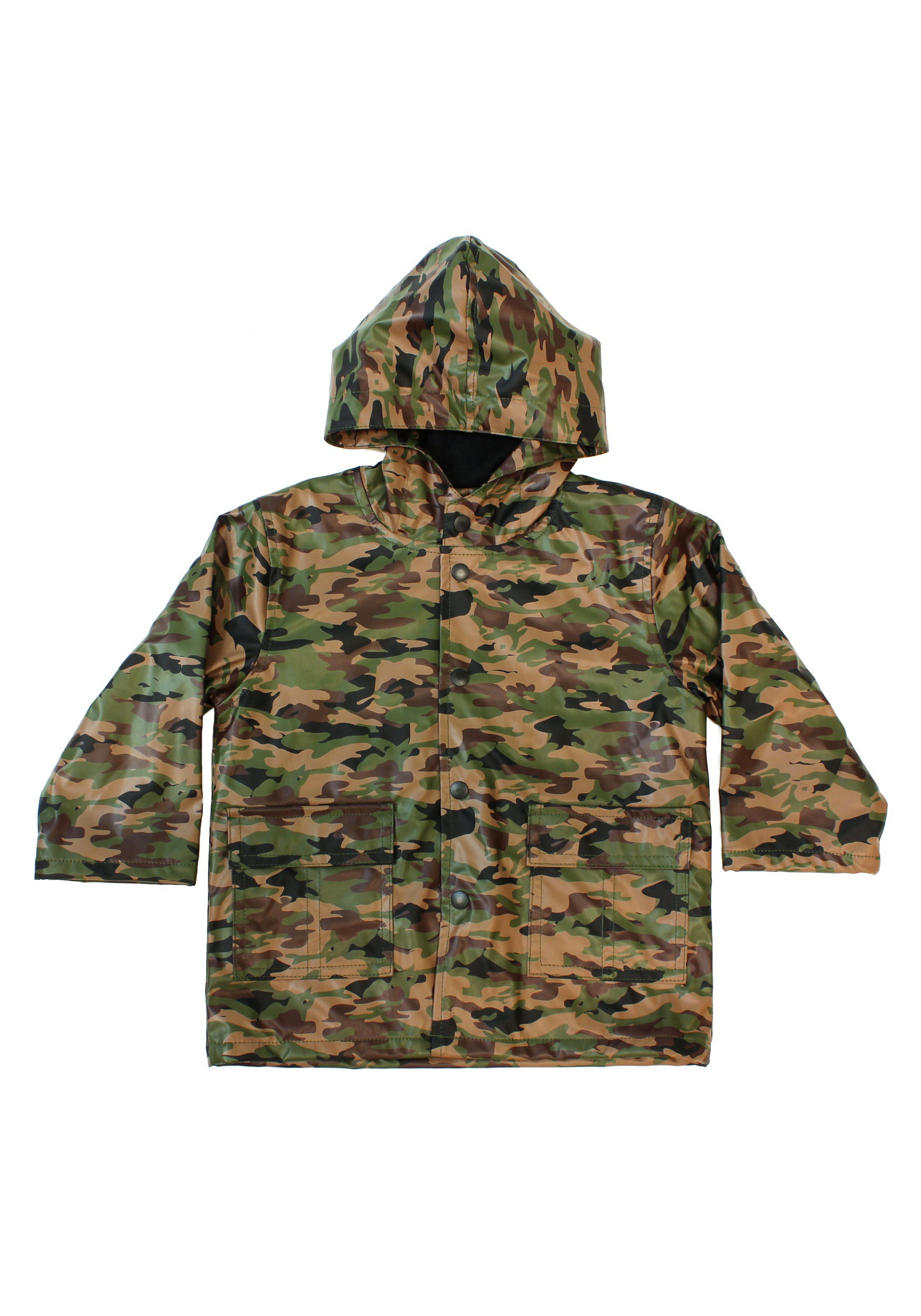 Western Chief Kids Camo Rain Coat - Green - 6