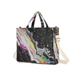 thumbnail image 7 of FORMRS Womens Corduroy Tote Bag Crossbody Shoulder Handbag with Pocket, Colorful White, 7 of 7