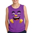 thumbnail image 3 of LIBRCLO Kids Tank Tops for Boys Size 8 Years Round Neck Lightweight Quick Dry Undershirts Soft Fashion Prints Sleeveless T Shirts Summer Hawaiian Beach Tops Purple, 3 of 6