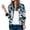 Z&Navy314, variant on Women's Bomber Jacket Boho Magnolia Floral Graphic Print Relaxed Fit Comfortable Long Sleeve Vacation Trip Outerwear Coat