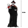 thumbnail image 3 of Danhjin Couronne d'Halloween Couronne d'Halloween, Couronne de Squelette avec Décorations de Roses de Squelette, Couronne d'Halloween pour Décoration d'Halloween Intérieure Extérieure Fenêtre Mur., 3 of 5