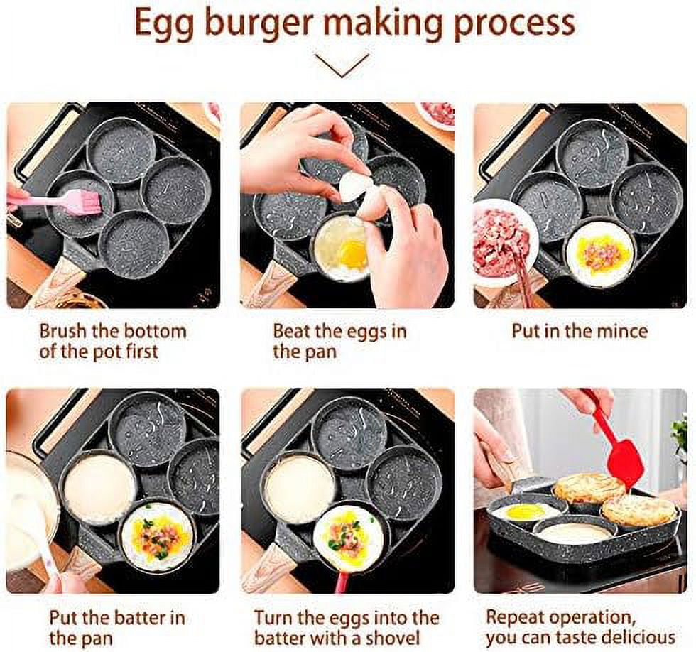 Aluminum Breakfast Egg Pancakes, Mini Non Stick Frying Pan