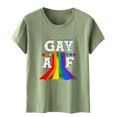 thumbnail image 2 of Pntutb Mujer Casual Cuello Redondo Impreso Camiseta Suelta Manga Corta Tops Blusa Pntutb Pntutb-743, 2 of 3