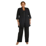 Two-Piece Pant Set with Lace Detail - Plus