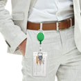 thumbnail image 5 of Soportes Retráctiles Porta Credenciales Fushing CarabinerBadgeReels20PGreen Pack 20 Unidades con Mosquetón, 5 of 5