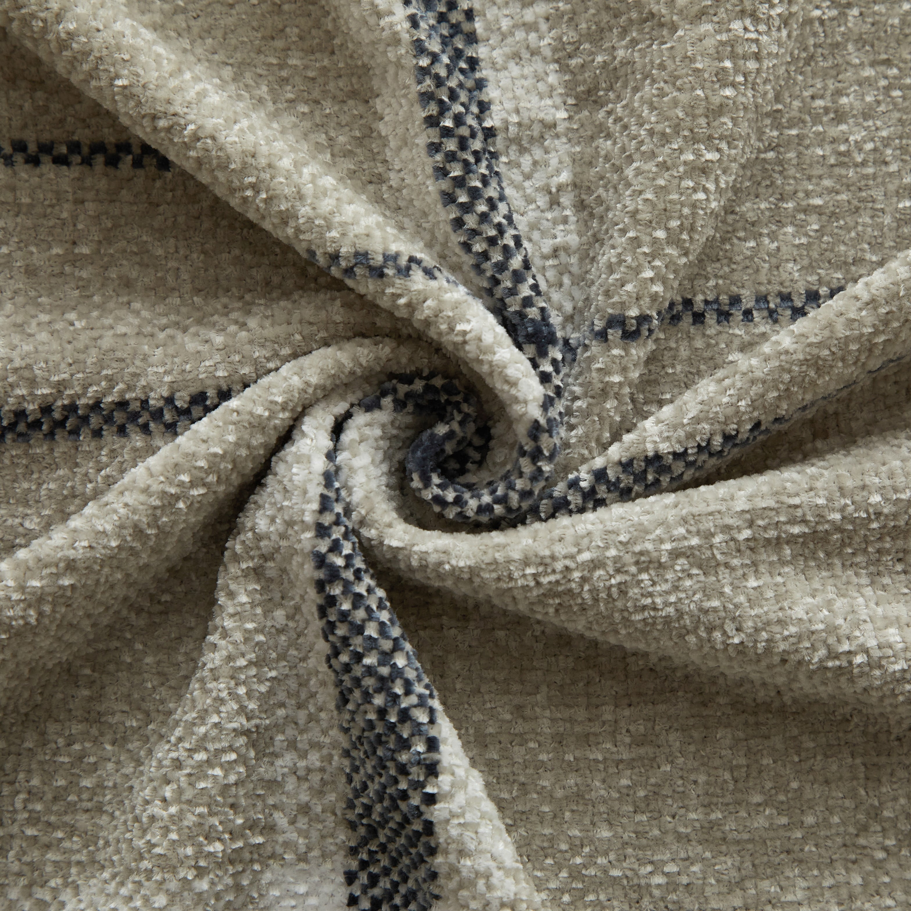 Mainstays Cozy Chenille Throw, Washed Stone Plaid, 50" x 60"