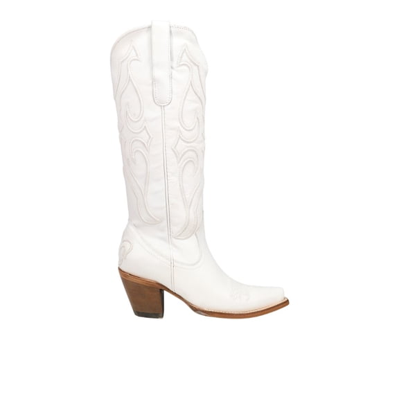 Corral Boots Womens Stitch Pattern Embroidered Snip Toe Zippered Cowboy  Mi