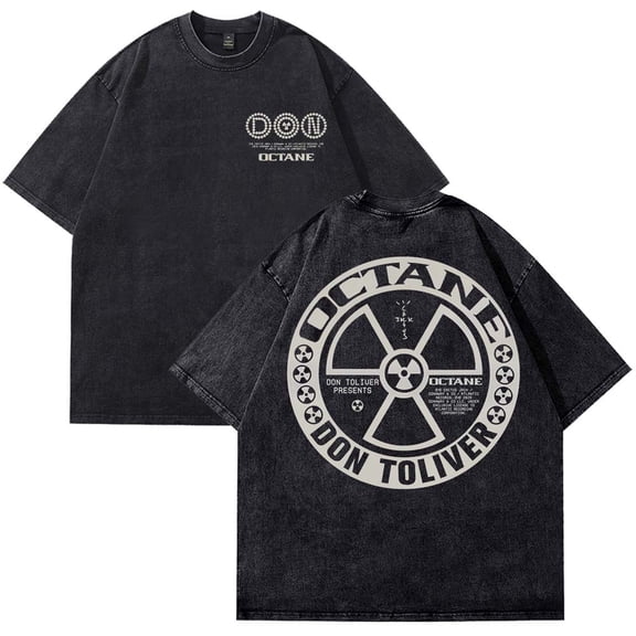 Don Toliver Octane Gear Merch T-Shirt Cotton Wash Tee Women Men Short Sleeve Casual Crewneck Tee