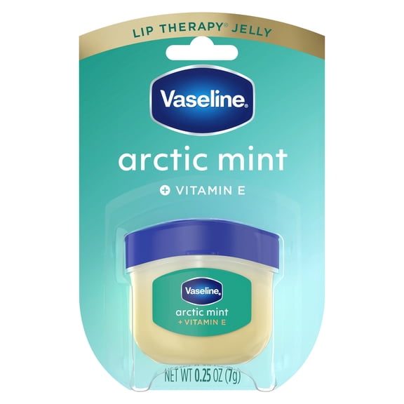 Vaseline Lip Therapy For Dry, Chapped Lips Arctic Mint Mini Hydrating Lip Balm, 0.25 oz