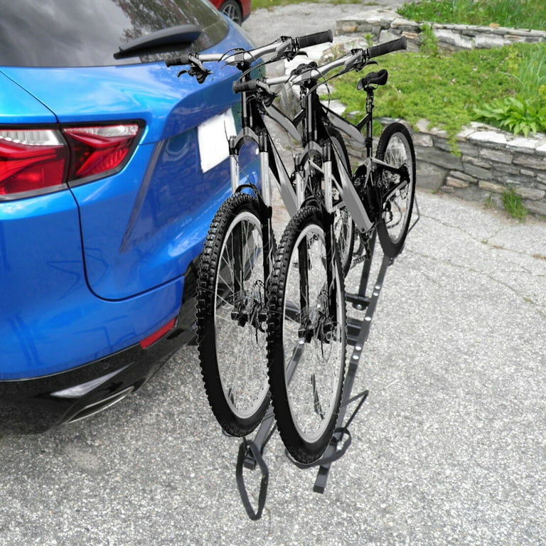 HECASA 200LBS Heavy Duty 2 Bike Hitch Mount Carrier Platform Rack Truck SUV 2 Receiver