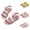 White, variant on Ahabrexf Girls Roman Slides with 3 Floral Design, Big Kids Summer Beach Slides, Zipper Closure, Non-Slide Rubber Sole for Toddler Little Girls