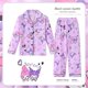 thumbnail image 1 of Pijama Kawaii Sanrio My Melody Kuromi Cinnamoroll para niños, ropa de dormir informal de algodón, cárdigan fino de dibujos animados, Y2k, manga larga, 1 of 4