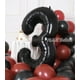 thumbnail image 3 of Globos con números de helio AULE, 40 pulgadas, lámina negra, número 3, 3 of 6