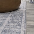 thumbnail image 4 of JONATHAN Y WASHABLE 5 x 8 Area Rug, Shaii Global Medallion - Blue/Light Gray, WSH319A-5, 4 of 9