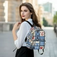 thumbnail image 6 of FORMRS Mini Backpack Purse for Women Quilted Travel Daypack Casual Shoulder Bag, Black Cats and Hearts, 6 of 7