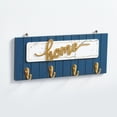 thumbnail image 2 of Wood Key Hook Holder Wall Hanging Organizer Rectangle Shape House Key Rack Hooks Coat Hanger Home Decoration Coat Wall Hook, 2 of 23