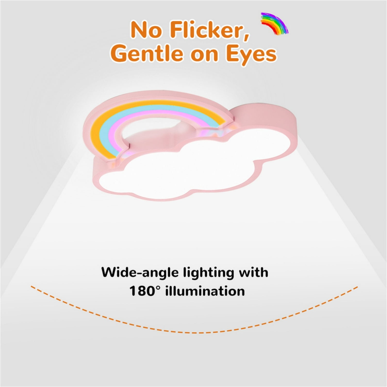 LUVODI Modern Ceiling Light Cloud Dimmable LED Chandelier Pendant Lamp For Kids Bedroom, Pink