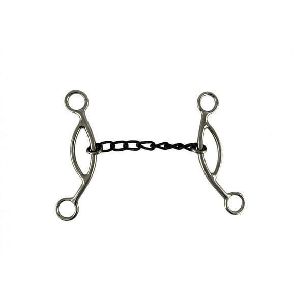 Showman Stainless Steel 5" Sweet Iron Chain Mouth Bit w/ Sliding Gag