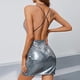thumbnail image 3 of Vestido de fiesta para mujer, minivestido sexy con escote en V, camisola brillante, vestido de noche, vestido de cóctel, vestido de tubo ajustado sin espalda, vestido de baile para fiesta y, 3 of 5
