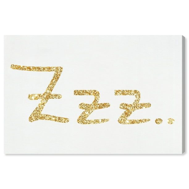 Runway Avenue Typography And Quotes Wall Art Canvas Prints Zzz Gold Quotes And Sayings Gold White Walmart Com Walmart Com
