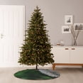 thumbnail image 6 of Xecao Dandelion Pattern Christmas Tree Skirt Round Xmas Tree Mat Base Cover for Holiday Home Decorations-30", 6 of 6