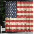 thumbnail image 4 of Ambesonne USA Shower Curtain, Independence Day in July, 69"Wx75"L, Cream Red Navy Blue, 4 of 5